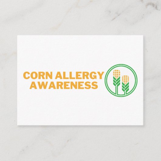 コーン認識度カード由来の成分 エンクロージャーカード (正面)