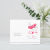 コーン赤い灰色の冬の秋の結婚式プログラム (スタンド正面)