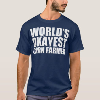 コーン農家ワールドズオカイエおもしろい Tシャツ