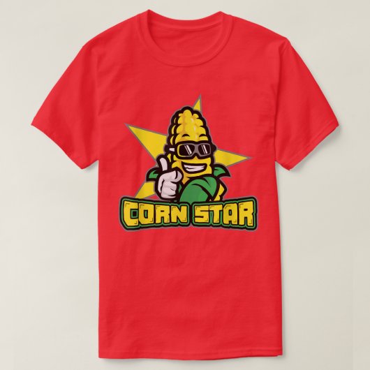 コーン農家Tシャツ用コーンスターアートワーク Tシャツ (デザイン正面)