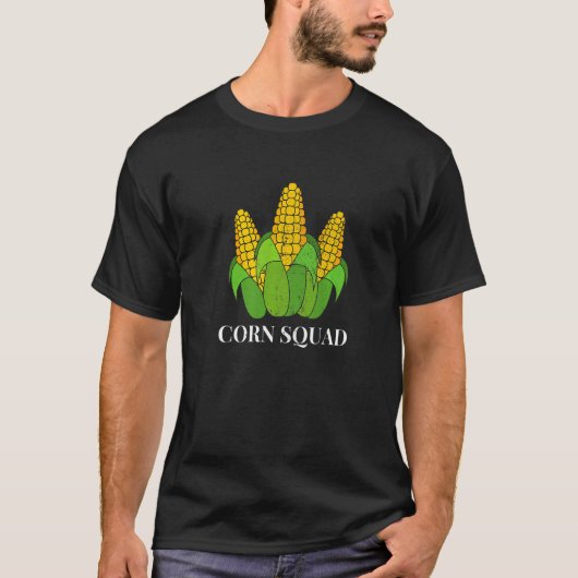 コーン農業コーンスクワッドライフコブ農家 Tシャツ (正面)