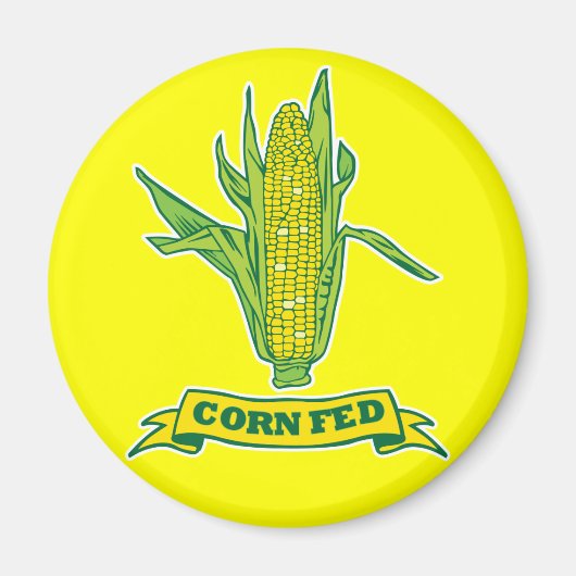 コーン食べ物を与え マグネット (正面)