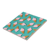 コーン・アイス・ヨーグルト凍っていのワッフル模様 タイル (側面)