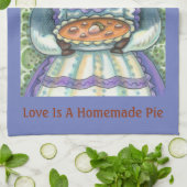 コーン&スカッシュパイ、感謝豚キッチンタオル キッチンタオル (折り畳み)