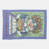 コーン&スカッシュパイ、感謝豚キッチンタオル キッチンタオル (横)