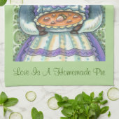 コーン&スカッシュパイ、感謝豚キッチンタオル キッチンタオル (折り畳み)