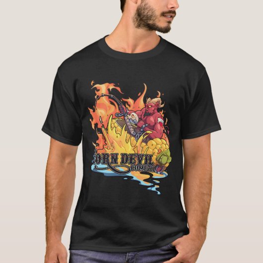 コーン デビル (赤) Tシャツ (正面)