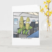 コーン・ポッピング カード (黄色い花)