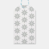 コーン、冬の果実、綿芽を持つ松の木 ギフトタグ (裏面)