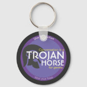 コーヴおもしろいィー衣服あなたのマスクcondom gag キーホルダー (正面)