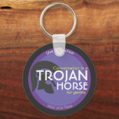 コーヴおもしろいィー衣服あなたのマスクcondom gag キーホルダー (正面)