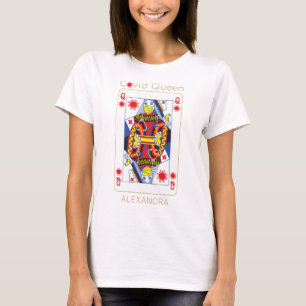 コーヴィッドナースおもしろいカー遊ドレッド黄色のクイーン Tシャツ