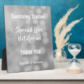 コーヴ結婚ィドシンボルや象徴パーソナライズされた額 フォトプラーク (側面)