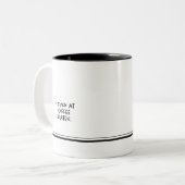 コー吸ヒーのデートで11オズ。 ツートーンマグカップ (正面左)