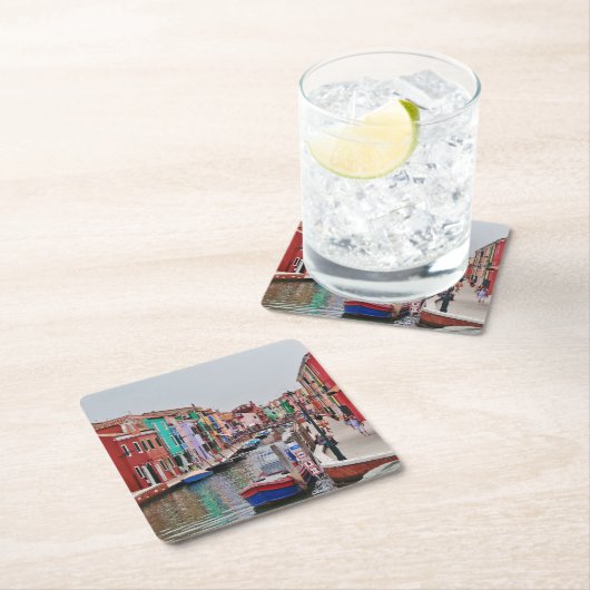 コー地中海のスター スクエアペーパーコースター (インサイチュ)