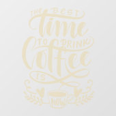 コー最高のヒーを飲む時、田舎の喫茶店  ウィンドウサイン (シート)