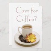 コー気にヒー招待状 招待状 (正面/裏面)