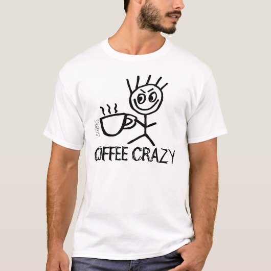 コー熱狂するヒー、おもしろいTシャツ Tシャツ (正面)