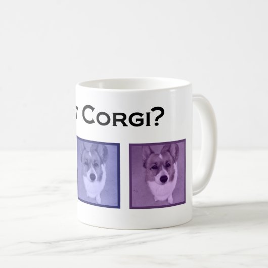 コ得ルギ?かわいいコーギー コーヒーマグカップ (正面右)