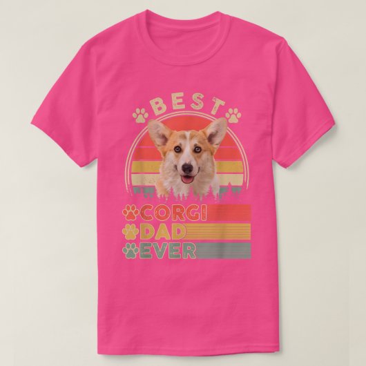 コ最高のルギパパエおもしろいバーウェルシュコーギー愛犬Fa Tシャツ (デザイン正面)