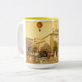 コ結婚インブラ礼拝堂のブラガ語-ポルトガル ツートーンマグカップ (正面左)