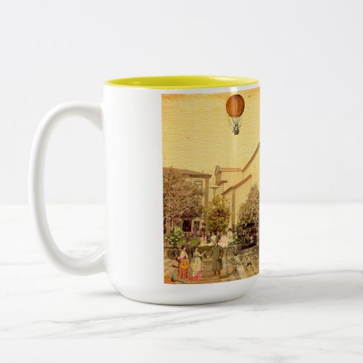 コ結婚インブラ礼拝堂のブラガ語-ポルトガル ツートーンマグカップ (左)