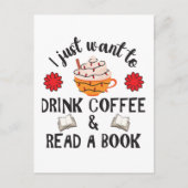 コ読ーヒーの予約・飲み物 ポストカード (正面)
