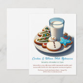 🍪🥛 「コookies＆ウォームミルクアフタヌーン」ご招待 招待状 (正面/裏面)