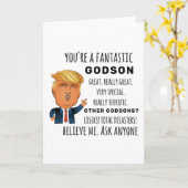 ゴおもしろいッドソン誕生日贈り物 カード (黄色い花)