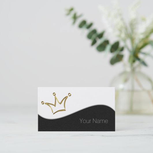 ゴおもしろいールデンクラウン – ラグジュアリー王室の1 名刺 (スタンド正面)