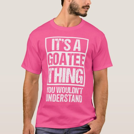 ゴアのものは理解できないひげビア Tシャツ (正面)
