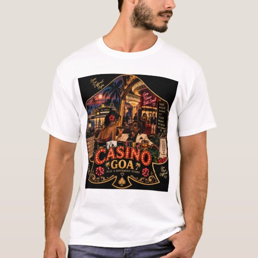 ゴアのカジノ・ナイツ Tシャツ (正面)