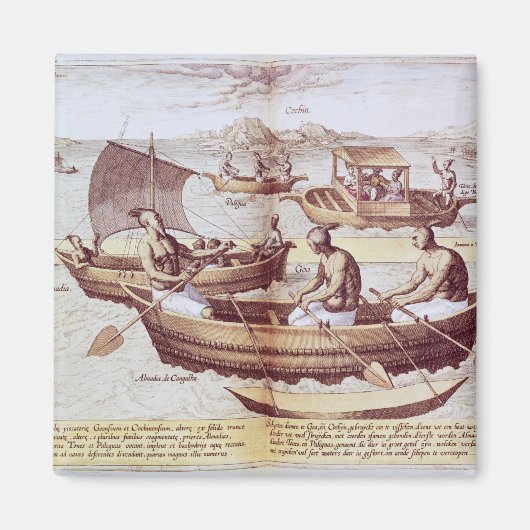 ゴアのボート マグネット (正面)