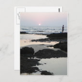 ゴアの夕日 ポストカード (正面/裏面)