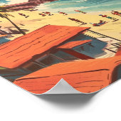 ゴアインディアヴィンテージ有名な旅行プレイス ポスター (角)