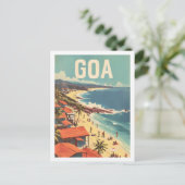 ゴアインディアヴィンテージ有名な旅行プレイス ポストカード (スタンド正面)