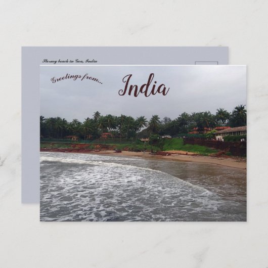 ゴアインドのストリービーチ ポストカード (正面/裏面)