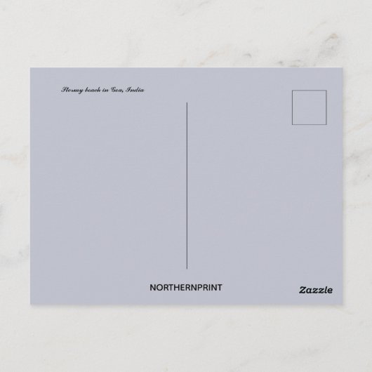 ゴアインドのストリービーチ ポストカード (裏面)