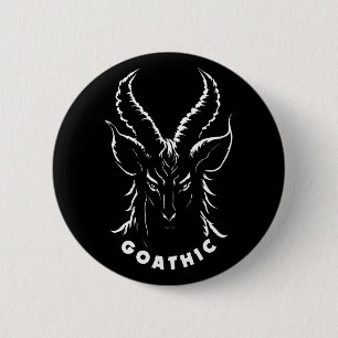 ゴアシー   Gothic Pun  サタン・ヤギ 缶バッジ