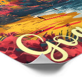 ゴアビーチインドヴィンテージアートトラベルイラストレーション ポスター (角)