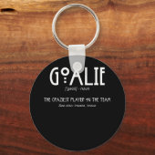 ゴアリーギアゴールキーパー定義サッカーホッケー キーホルダー (正面)