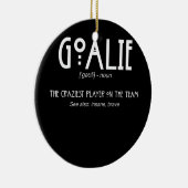 ゴアリーギアゴールキーパー定義サッカーホッケー セラミックオーナメント (右)