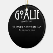 ゴアリーギアゴールキーパー定義サッカーホッケー セラミックオーナメント (左)