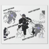 ゴアリーズロック！ – アイスホッケー選手 ラッピングペーパー (フラット)