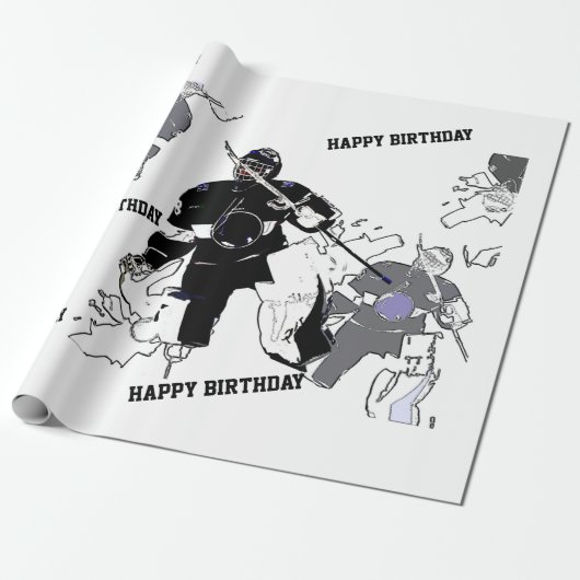 ゴアリーズロック！ – アイスホッケー選手 ラッピングペーパー (アンロールド)