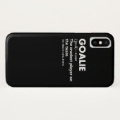 ゴアリー·ゴールキーパーがサッカーホッケーの定義 Case-Mate iPhoneケース (裏面(横))