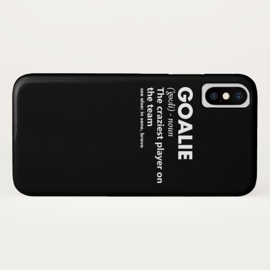 ゴアリー·ゴールキーパーがサッカーホッケーの定義 Case-Mate iPhoneケース (裏面(横))