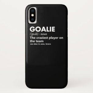 ゴアリー·ゴールキーパーがサッカーホッケーの定義 iPhone X ケース