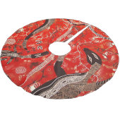 ゴアンナ夢を見るクリスマスツリースカート ブラッシュドポリエステルツリースカート (アングル)