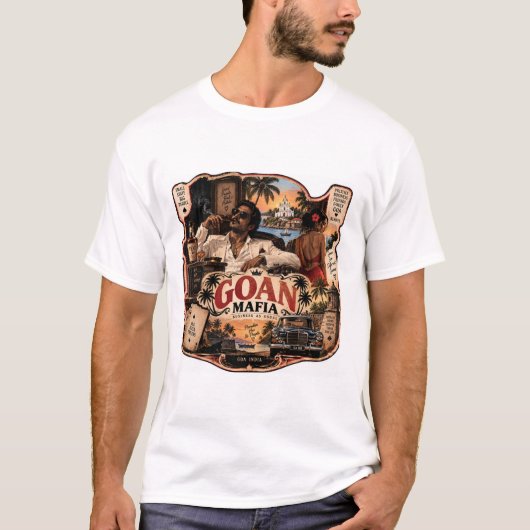 ゴアンマフィア - ゴアの誇り Tシャツ (正面)